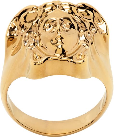 versace medusa ring farfetch|Versace Medusa ring for sale.